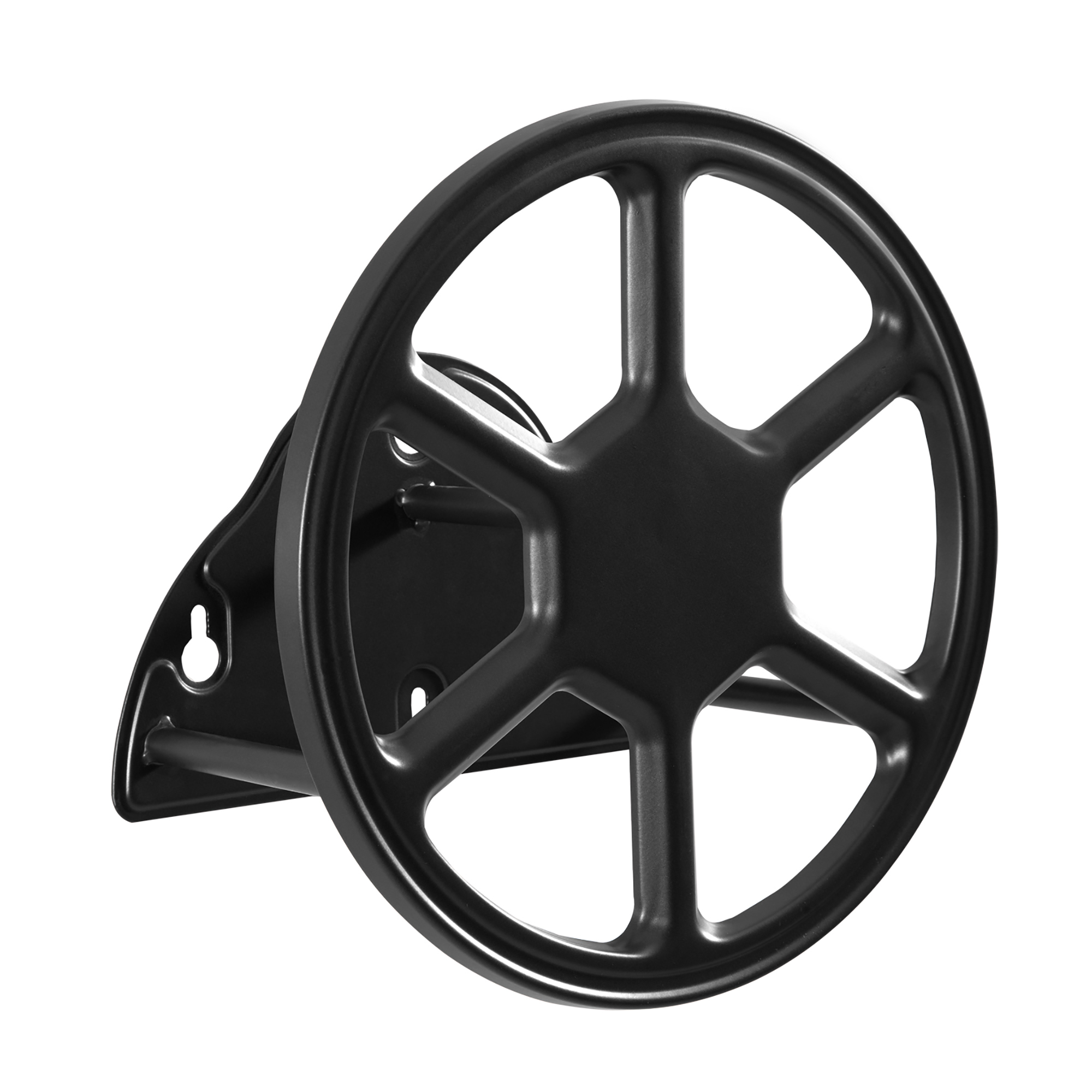 Liberty Garden Products, Spoke Hose Hanger, Hose Length Capacity 125 ft, Frame Material Steel, Color Black, Model# 245-A